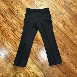 Vintage Levis Dacron Polyester Slacks Mens Dress Pants gray 34x31 Made in USA